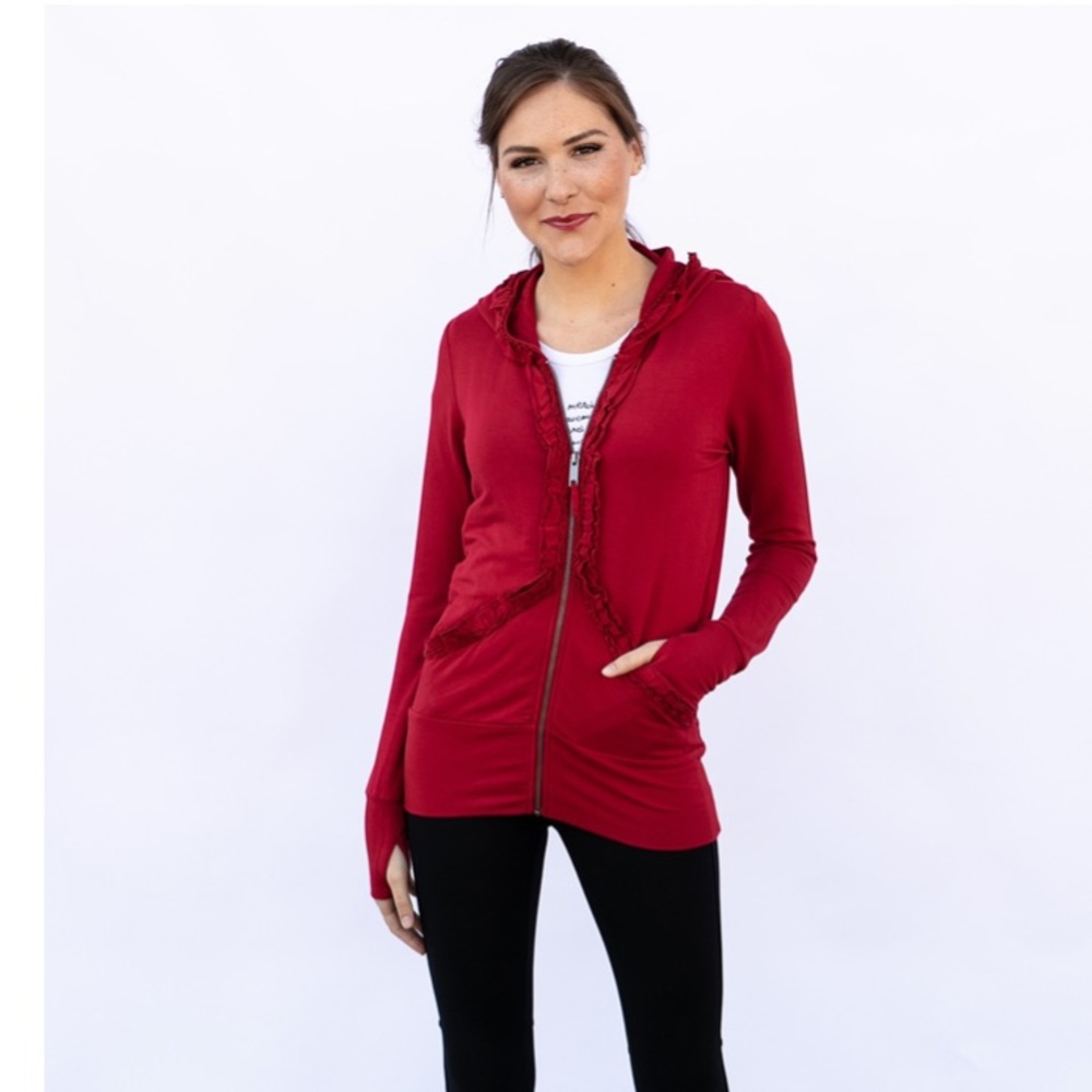 Evy’s Tree The Brilla Jacket in Cranberry